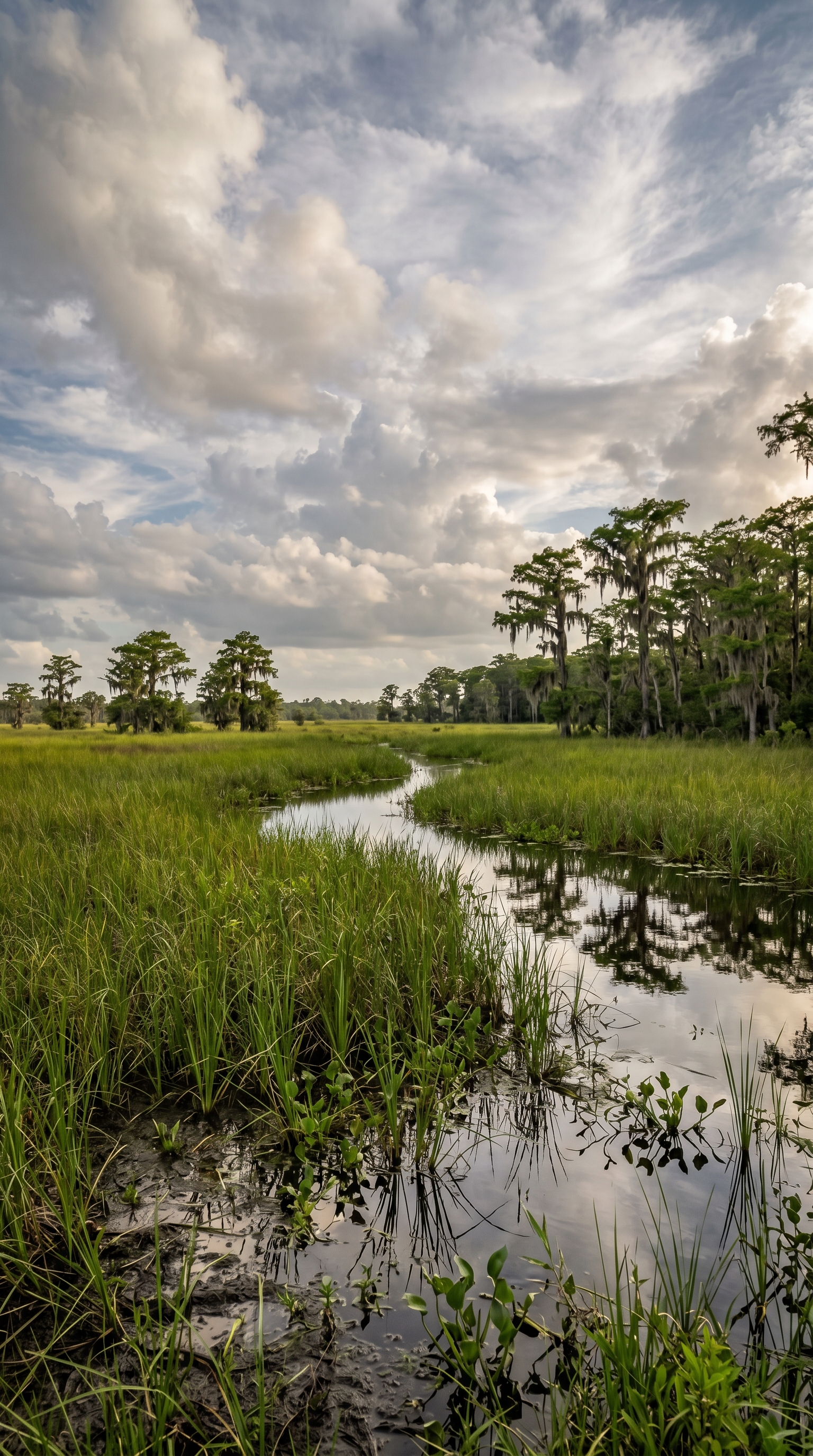 Everglades National Park, Florida, United States at ground level — Crocodilian bite-force capacity scales almost isometrically with body mass.