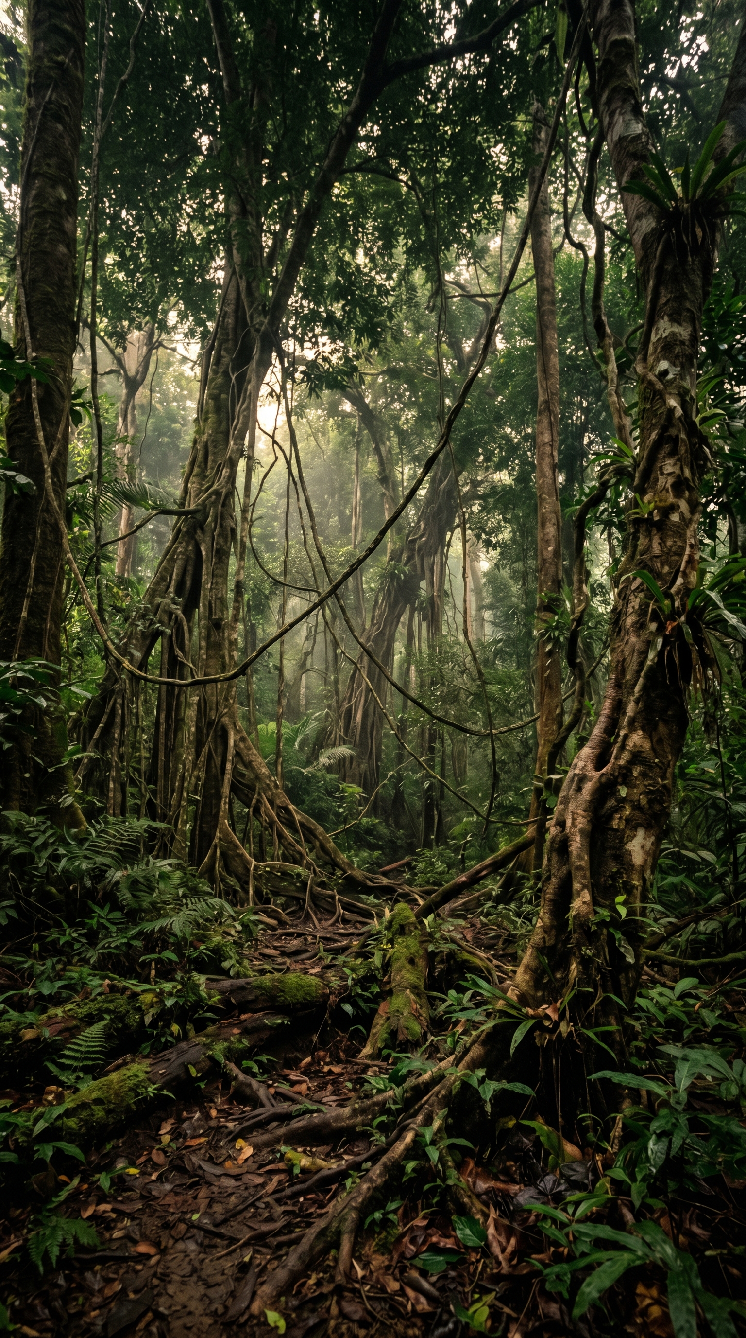 Bukit Barisan Selatan National Park, Indonesia at ground level — The sun bear is the smallest living bear.
