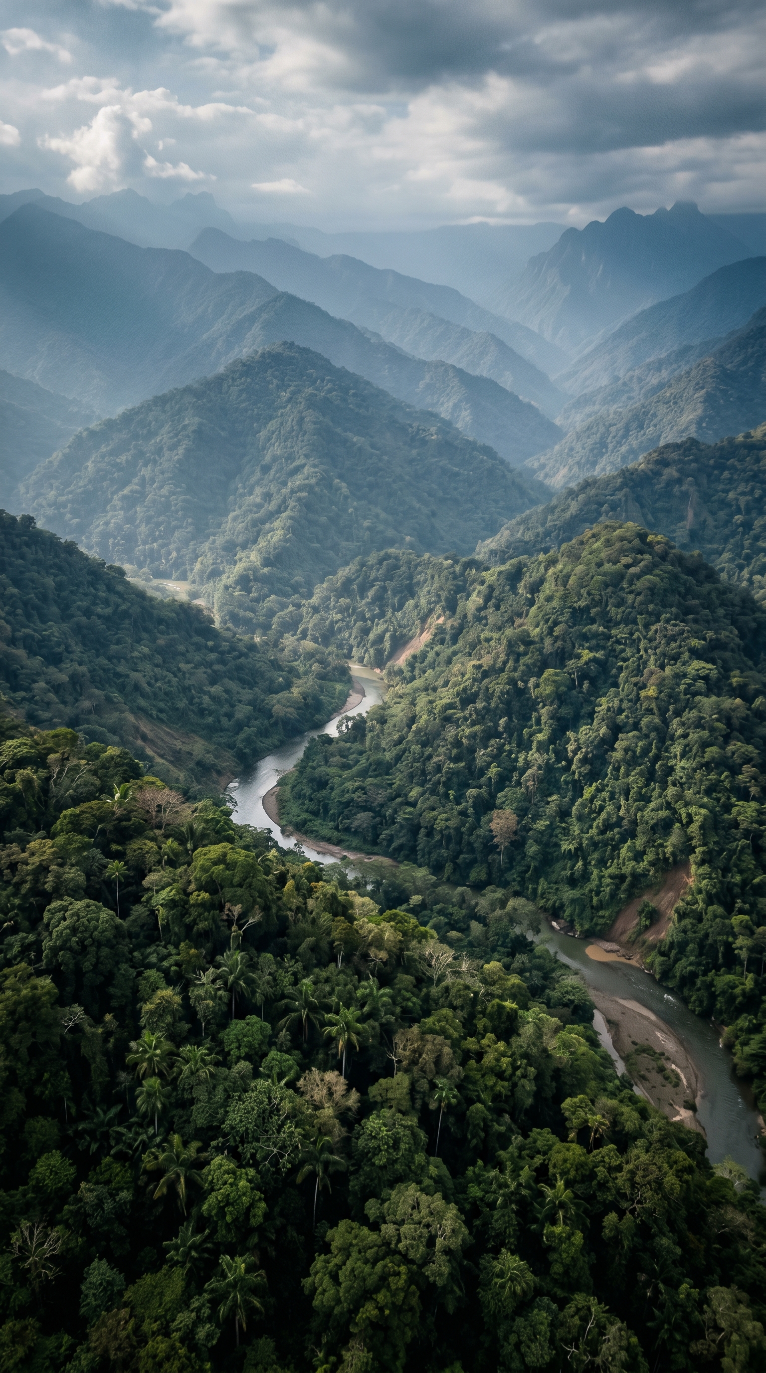 Manu National Park, Peru seen from above — home of the spectacled bear.