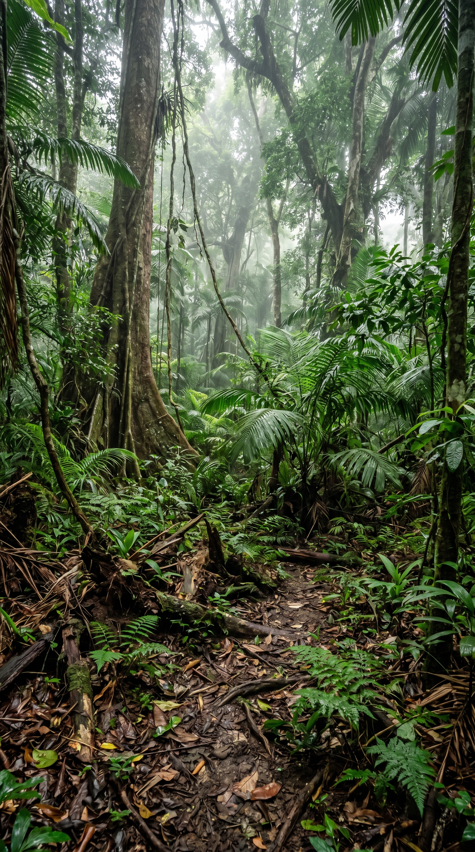 Daintree National Park, Australia at ground level — home of the southern cassowary.
