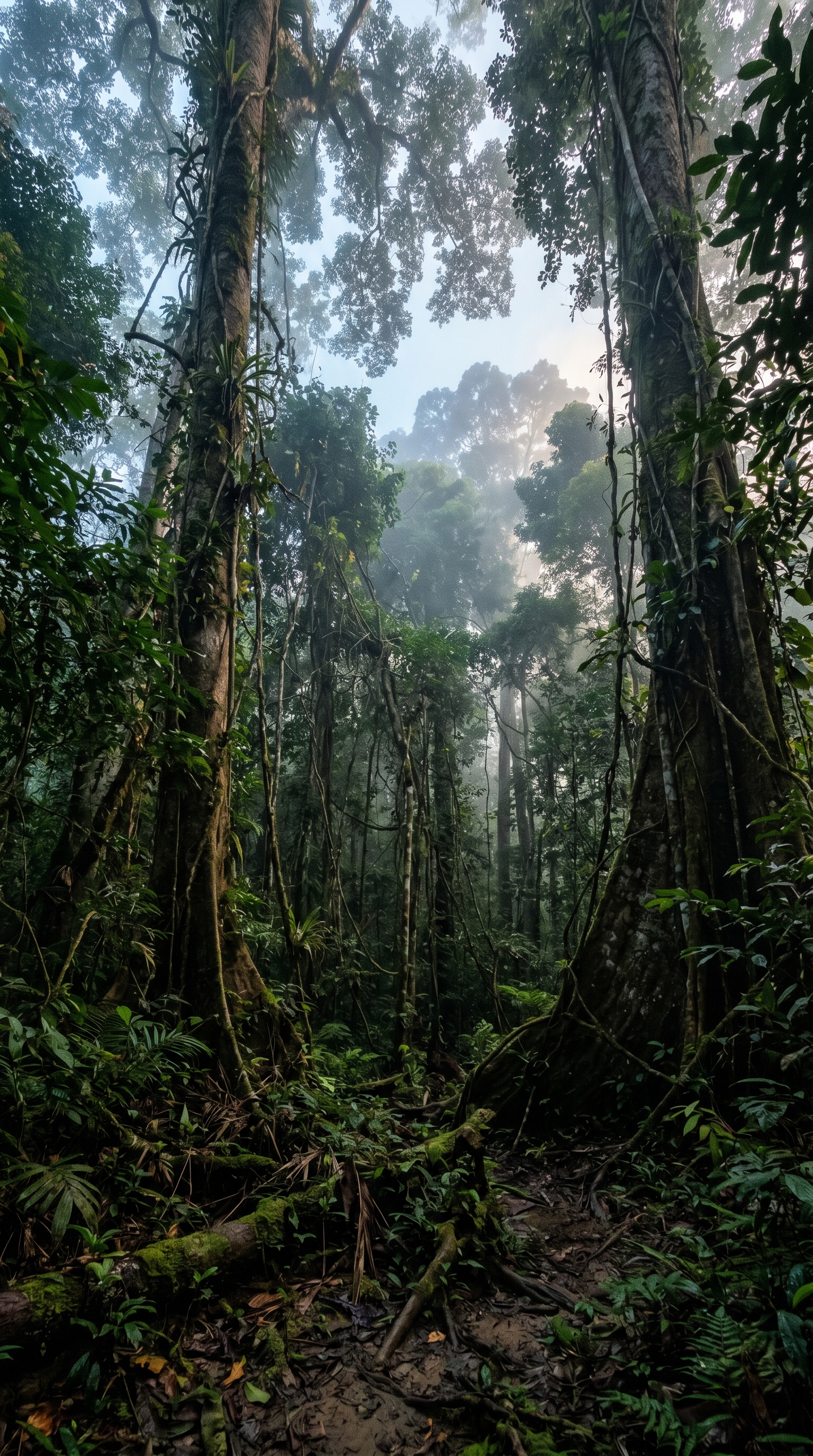 Gunung Leuser National Park, Indonesia at ground level — Pongo abelii is listed as Critically Endangered.