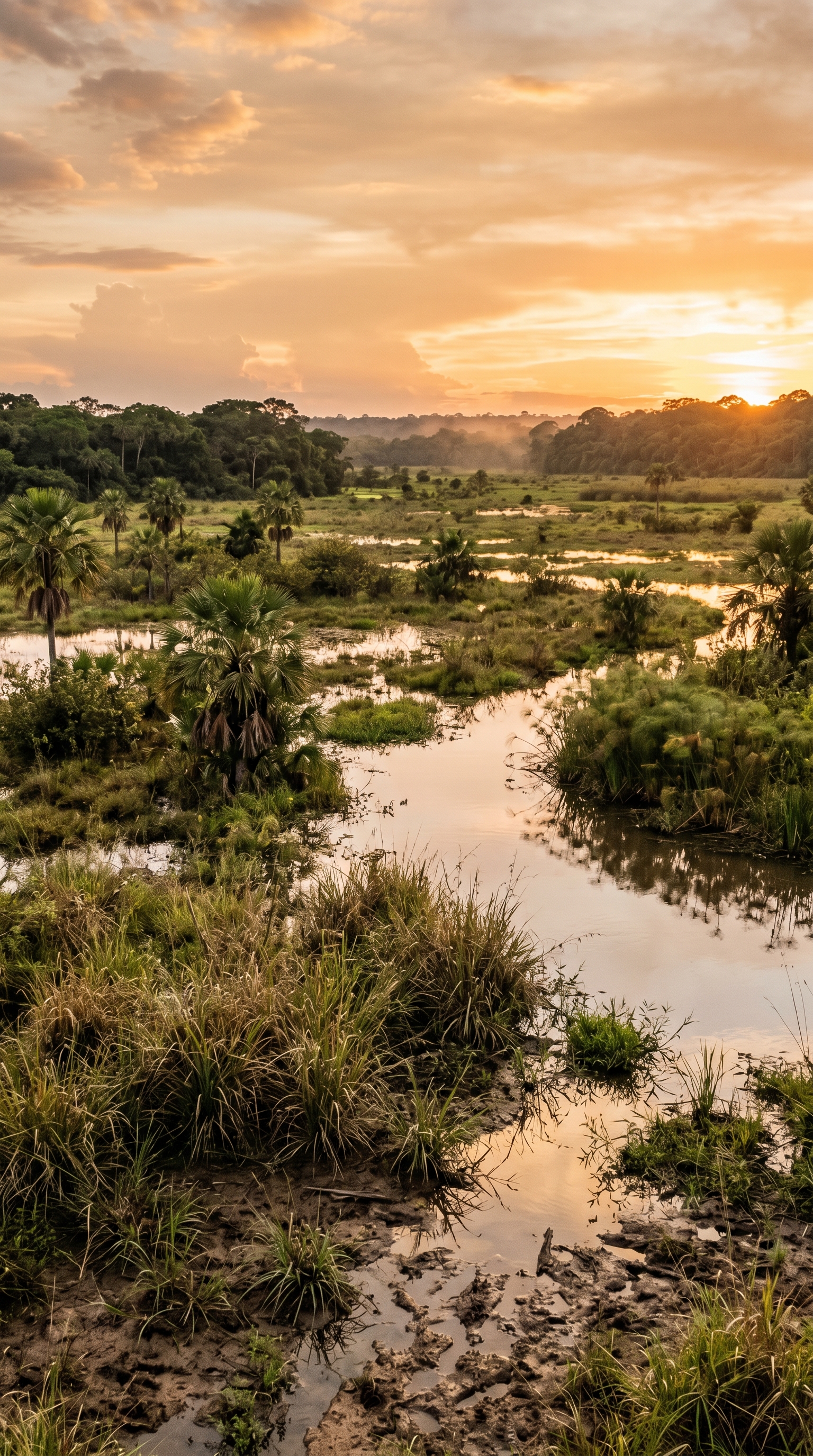 Pantanal Wetlands, Brazil at ground level — home of the pantanal puma.